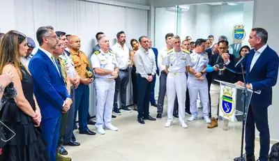 notícia: Com novas tecnologias para a navegabilidade e desenvolvimento, governador Clécio Luís celebra chegada do Navio Hidrográfico Amapá Explorer