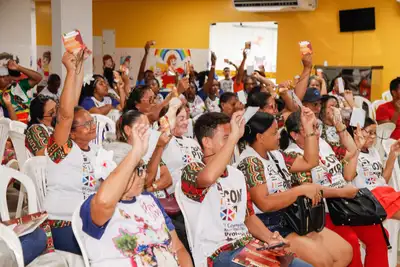 notícia: Com apoio do Governo do Estado, cultura e tradição marcam Conferência Municipal de Igualdade Racial em Mazagão