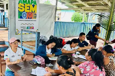 notícia: Governo do Amapá realiza cautelamento em áreas indígenas para atender 2,5 mil famílias com kits de alimentos, em Oiapoque