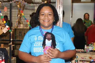 notícia: 'Representa nossa identidade e cultura', diz artesã em evento de bioeconomia realizado pelo Governo do Amapá e Sebrae