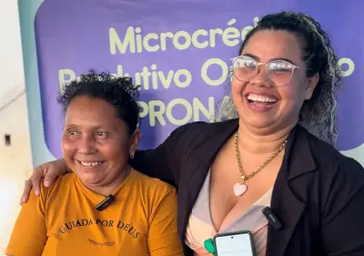 notícia: Pescadora realiza o sonho do crédito rural durante ação integrada realizada pelo Governo do Amapá em Oiapoque