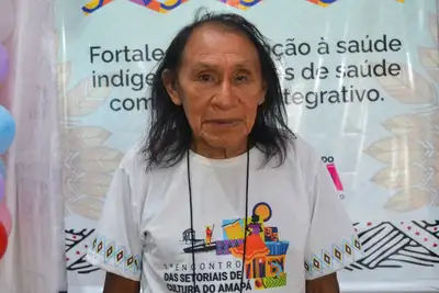 notícia: ‘É importante sistematizar a saúde indígena no Brasil’, diz liderança Wajãpi durante encontro do Governo do Amapá em Pedra Branca do Amapari