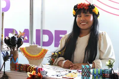 notícia: ‘Abriu as portas para nós artesãs’, diz jovem indígena na abertura do 1º Encontro de Lideranças Femininas do Amapá