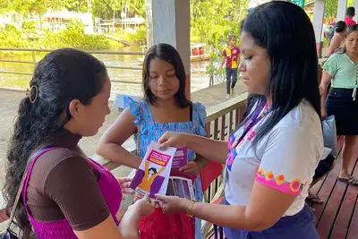 notícia: Super Fácil das Águas: Governo do Amapá garante atendimento humanizado para mulheres ribeirinhas de Mazagão