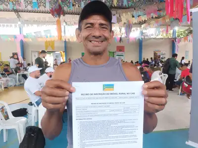 notícia: ‘Regularizei minhas pendências sem nenhum custo’, diz agricultor durante ação integrada do Governo do Amapá em Oiapoque