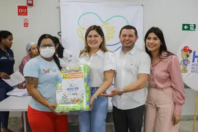 notícia: ‘Isso mostra que não estamos sozinhas’, diz uma das 200 mães contempladas com kits da primeira infância pelo Governo do Amapá