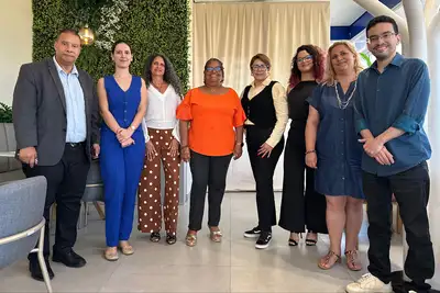 notícia: Fundação de Saúde e Secretaria de Relações Internacionais do Amapá recebem comitiva da Guiana Francesa para cooperação internacional