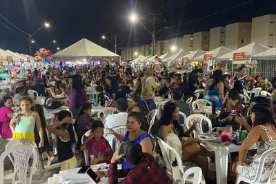 notícia: 'Arraiá dos Residenciá': famílias se reúnem para grande festa junina no Residencial Miracema, em Macapá
