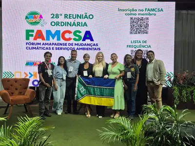 notícia:  Junho Verde: workshop sobre mercado de carbono encerra 28ª reunião do Fórum de Mudanças Climáticas no Amapá