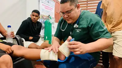 notícia: Governo do Amapá garante assistência médica a estudantes-atletas durante os Jogos Escolares Estudantis em Macapá