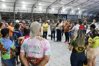 notícia: Governo do Amapá realiza vistoria técnica na Cidade Junina com parceiros do Arraiá do Povo 2025