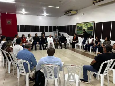 notícia: Governo do Amapá apresenta gestão previdenciária para representantes de 10 categorias sindicais do estado, em Macapá