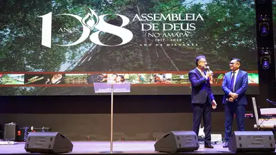 notícia: ‘O Governo e a Igreja têm feito coisas incríveis na vida das pessoas’, evidencia governador na celebração dos 108 anos da Assembleia de Deus no Amapá
