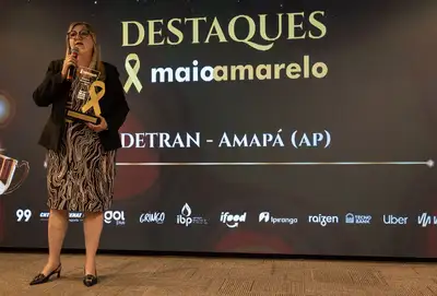 notícia: Detran Amapá recebe prêmio nacional de reconhecimento por ações durante o Maio Amarelo 2025