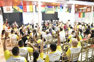 notícia: Participante do Norte ao Sul do Amapá integram 3ª Conferência Estadual de Saúde do Trabalhador e da Trabalhadora