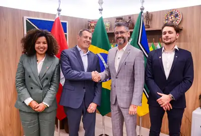 notícia: Governador Clécio Luís apresenta ao embaixador da Suíça as potencialidades de parcerias econômicas e cientificas do Amapá