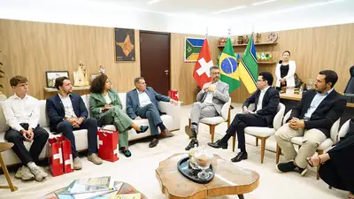 notícia: Visita de embaixador da Suíça no Amapá fortalece laços para parcerias sustentáveis rumo à COP30
