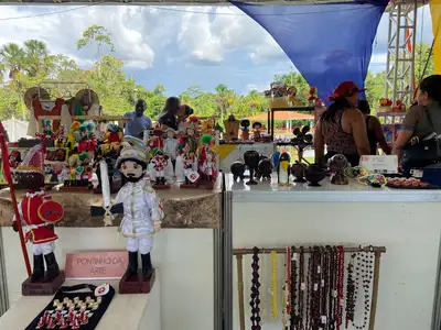 notícia: Com mais de 40 artesãos, Feira de Artesanato na Festa de São Tiago conta com estrutura montada pelo Governo do Amapá