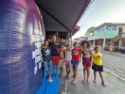 notícia: Ciência e cultura: Planetário Móvel do Governo do Amapá é atração na Festa de São Tiago, em Mazagão Velho