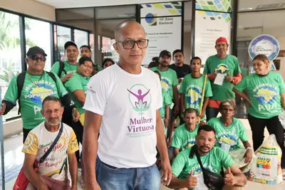 notícia: ‘É tornar visíveis aqueles que são invisíveis’, diz representante de população em situação de rua em mutirão de cidadania do Governo do Amapá e Tjap