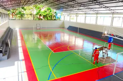 notícia: Governo do Amapá avança nas obras de revitalização da Escola Estadual Raimunda Virgulino, em Macapá