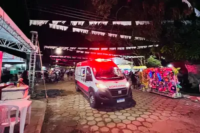 notícia: Samu do Amapá garante resposta rápida e segura durante a Festa de São Tiago, em Mazagão Velho