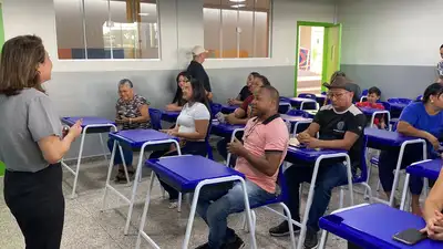 notícia: Governo do Amapá realiza visita monitorada à nova Escola Ruth Bezerra, antes da entrega oficial em Macapá