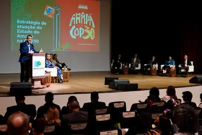 notícia: ‘Para debater com profundidade e voz ativa o que precisamos na COP’, diz governador Clécio Luís em evento do Conselho Nacional do Ministério Público