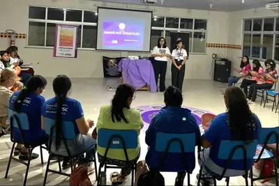 notícia: Governo do Amapá promove conscientização sobre o combate à violência contra a mulher em Oiapoque