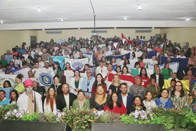 notícia: Governo do Amapá inicia a 4ª Conferência Estadual Infantojuvenil pelo Meio Ambiente com representantes de 126 escolas