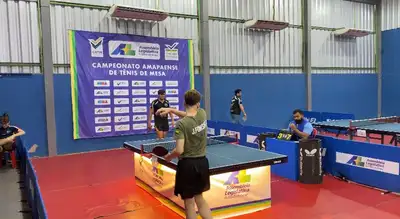 notícia: Com apoio do Governo do Amapá, atletas participam da 3ª etapa do Campeonato Amapaense de Tênis de Mesa 
