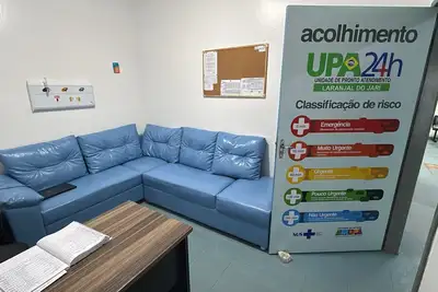 notícia: Governo do Amapá investe em melhoria do setor de acolhimento com classificação de risco na UPA de Laranjal do Jari