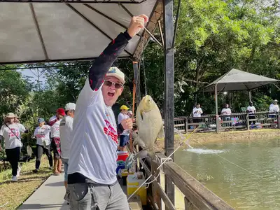 notícia: 'Foi a melhor pescaria da minha vida', diz competidor no Torneio de Pesca da 54ª Expofeira do Amapá