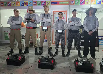 notícia: Governo do Estado fortalece monitoramento da 54ª Expofeira do Amapá com drones no Parque de Exposições da Fazendinha