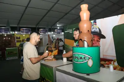 notícia: 'Cacaurosca': Governo do Estado fortalece cadeia do cacau com exposições e capacitações na 54ª Expofeira do Amapá