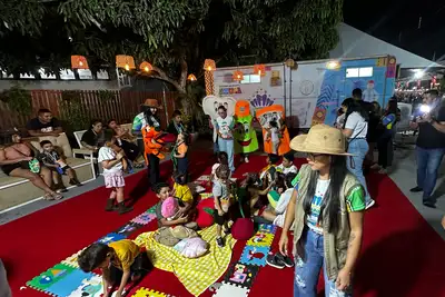 notícia: Mais Sorriso recebe crianças e adolescentes autistas para momento de conhecimento e diversão na 54ª Expofeira do Amapá