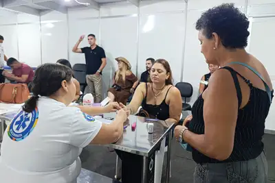 notícia: 'Foi muito rápido, fiquei surpresa com o atendimento', diz mãe após filha precisar de assistência em saúde na 54ª Expofeira do Amapá