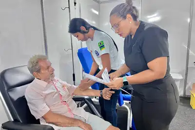 notícia: Saúde registra mais de 600 atendimentos em 9 dias de programação da 54ª Expofeira do Amapá