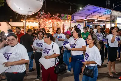 notícia: Público feminino recebeu serviços especializados e acolhimento durante a 54ª Expofeira do Amapá