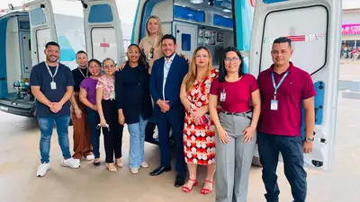 notícia: Hospital Regional de Porto Grande recebe duas novas ambulâncias e fortalece atendimento emergencial