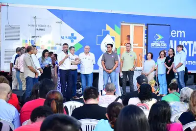notícia: Carreta do programa ‘Agora Tem Especialistas’ reforça atendimento à saúde da mulher no Amapá