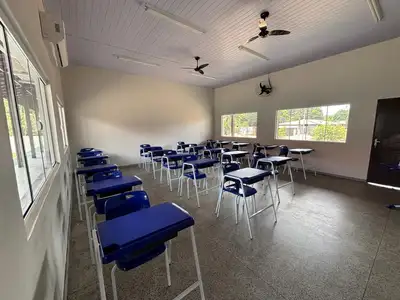 notícia: Governo do Amapá entrega 31ª escola totalmente reconstruída na comunidade de Gurupora, em Cutias do Araguari