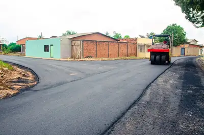 galeria:  Pavimentação Asfáltica no Bairro Açaí, na Zona Norte de Macapá. 