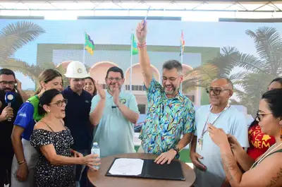 galeria:  Assinatura da Ordem de Serviço do Teatro das Bacabeiras