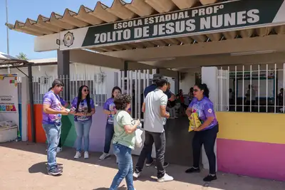 notícia: Governo do Amapá realiza acolhimento de estudantes durante aplicação das provas no estado