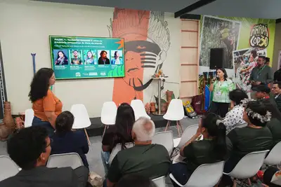galeria: Amapá na COP30 - Painel Territórios, Culturas e Vilas na Amazônia Amapaense do Meio do Mundo