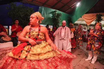 notícia: Apresentação dos Povos de Terreiro marca primeiro dia do 30º Encontro dos Tambores em Macapá