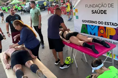 notícia: Fundação de Saúde Amapaense leva cuidado e atendimento à 8ª Corrida Contra o Câncer em Macapá