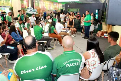 notícia: Escolas família do Amapá e do Rio Grande do Sul trocam experiências sustentáveis da educação agrícola durante a COP30