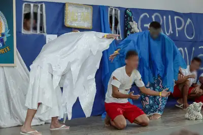 notícia: Encenação teatral 'E Agora, José?' promove reflexão e reforça ações de cidadania do Governo do Amapá no sistema prisional 